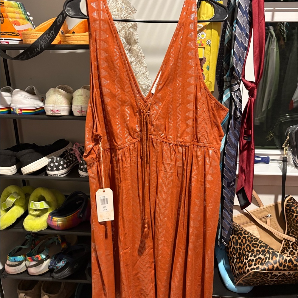 Shyanne Orange Mini Dress